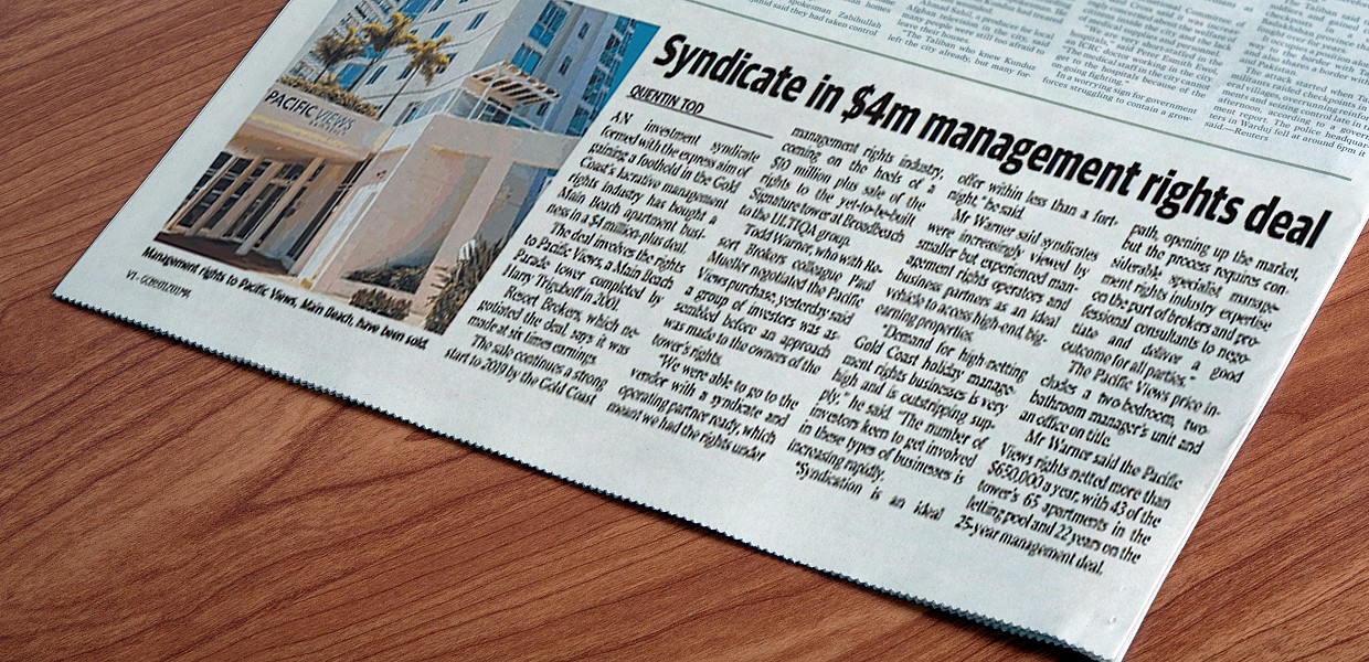 Syndicate in $4m Management Rights Deal